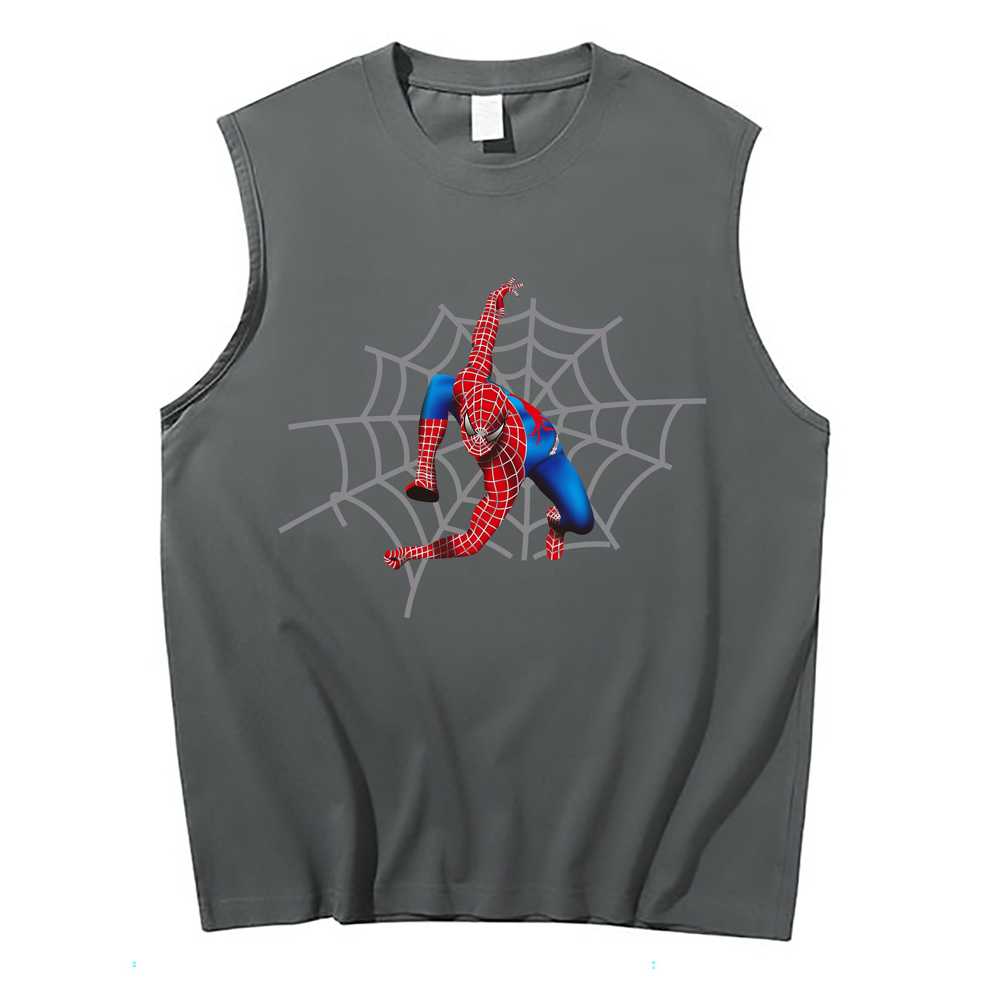 Spider Man スパイダーマン コットン100％タンクトップ（フロントプリント）